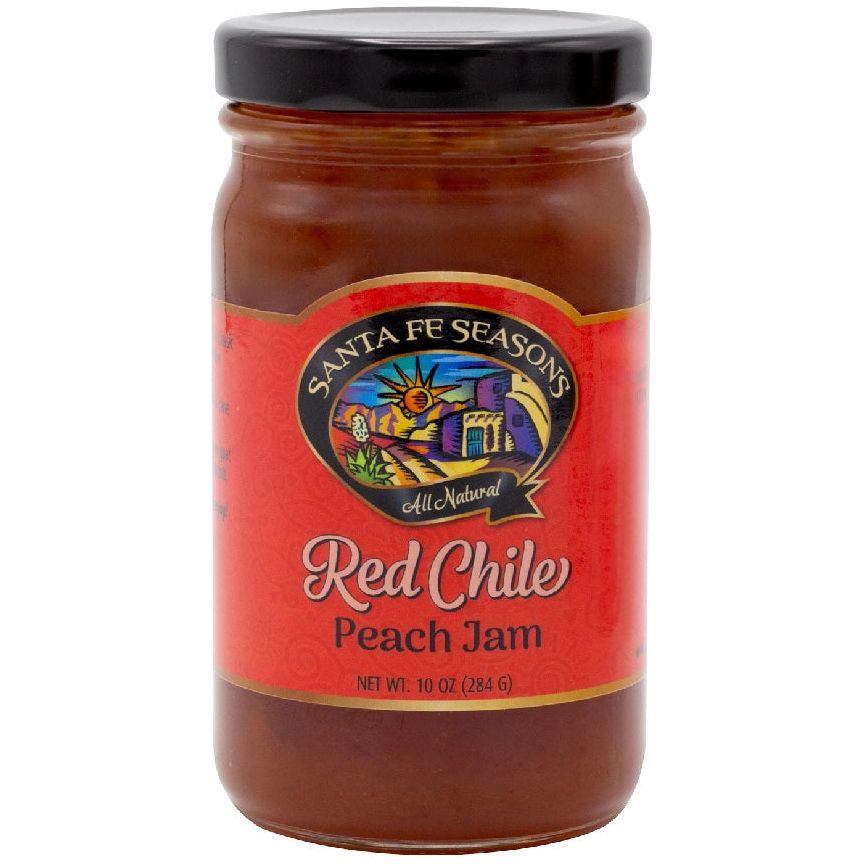 Santa Fe Seasons Peach Jams-#1 Ranked New Mexico Salsa &amp; Chile Powder | Made in New Mexico