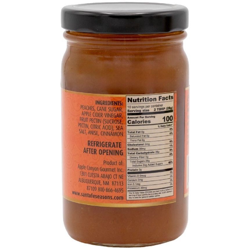 Santa Fe Seasons Peach Jams-#1 Ranked New Mexico Salsa &amp; Chile Powder | Made in New Mexico