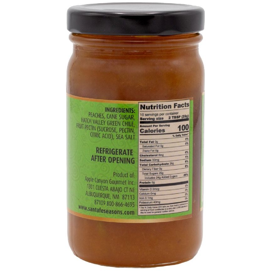 Santa Fe Seasons Peach Jams-#1 Ranked New Mexico Salsa &amp; Chile Powder | Made in New Mexico