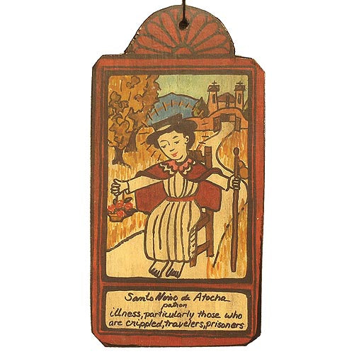 Santo Nino de Atocha Retablo Ornament-#1 Ranked New Mexico Salsa &amp; Chile Powder | Made in New Mexico