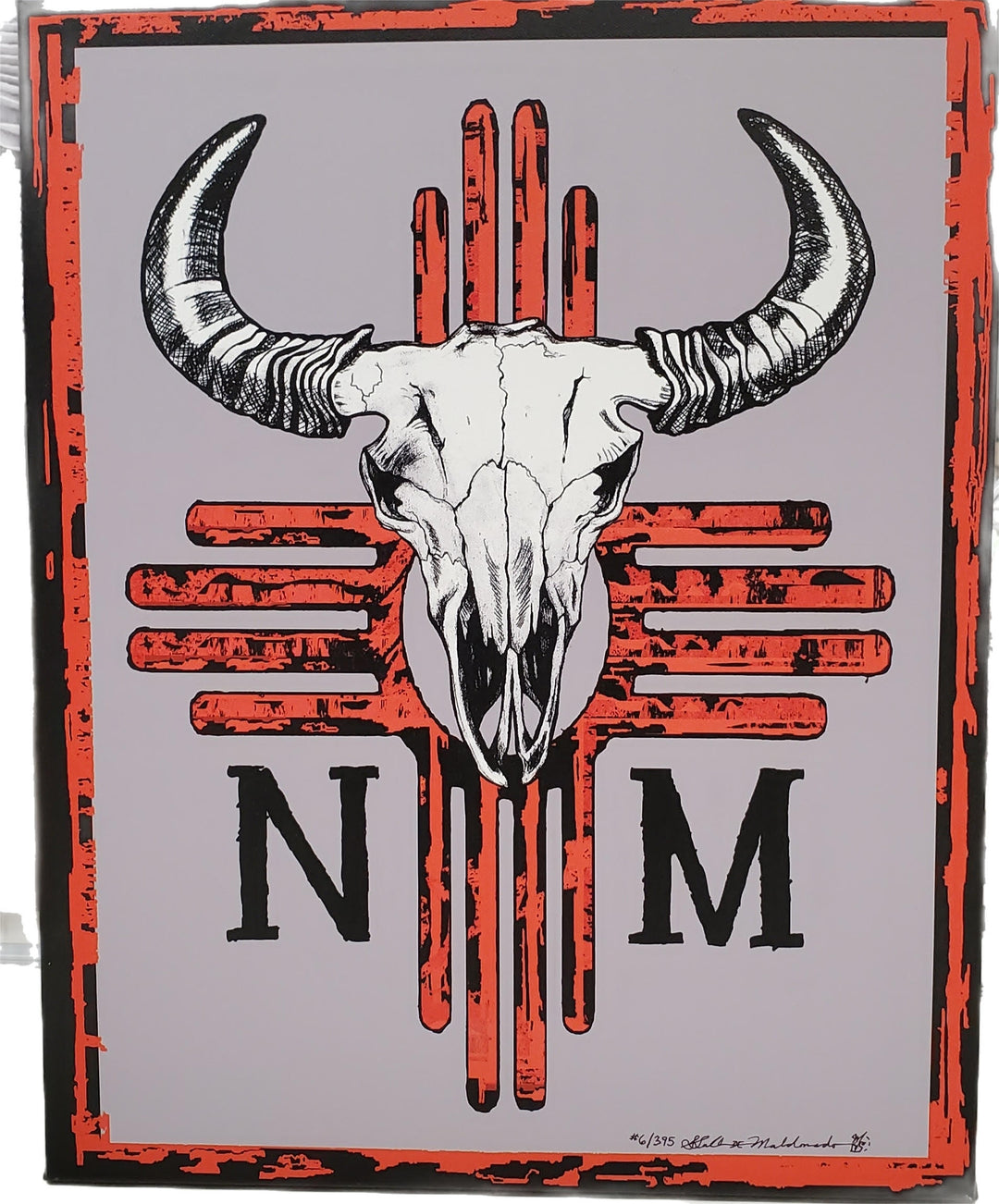 Spirit of NM Buffalo Skull Giclee