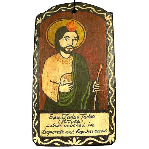 St. Judas Tadeo Retablo Ornament-#1 Ranked New Mexico Salsa &amp; Chile Powder | Made in New Mexico