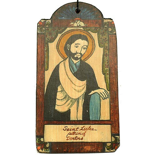 St. Luke Retablo Ornament-#1 Ranked New Mexico Salsa &amp; Chile Powder | Made in New Mexico