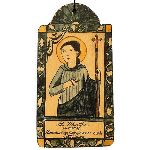 St. Martha Retablo Ornament-#1 Ranked New Mexico Salsa &amp; Chile Powder | Made in New Mexico