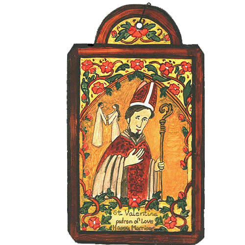 St. Valentine Retablo Ornament-#1 Ranked New Mexico Salsa &amp; Chile Powder | Made in New Mexico